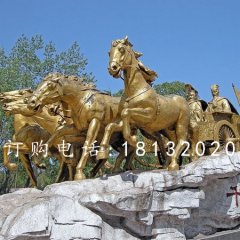 铜马雕塑，铸造铜马，马雕塑
