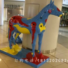 玻璃钢马，商场景观雕塑
