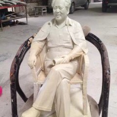 汉白玉毛主席石雕，广场石雕