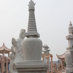 白塔，大理石白塔雕塑