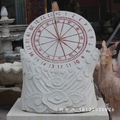 石头日晷雕塑，石雕日晷，学校日晷雕塑
