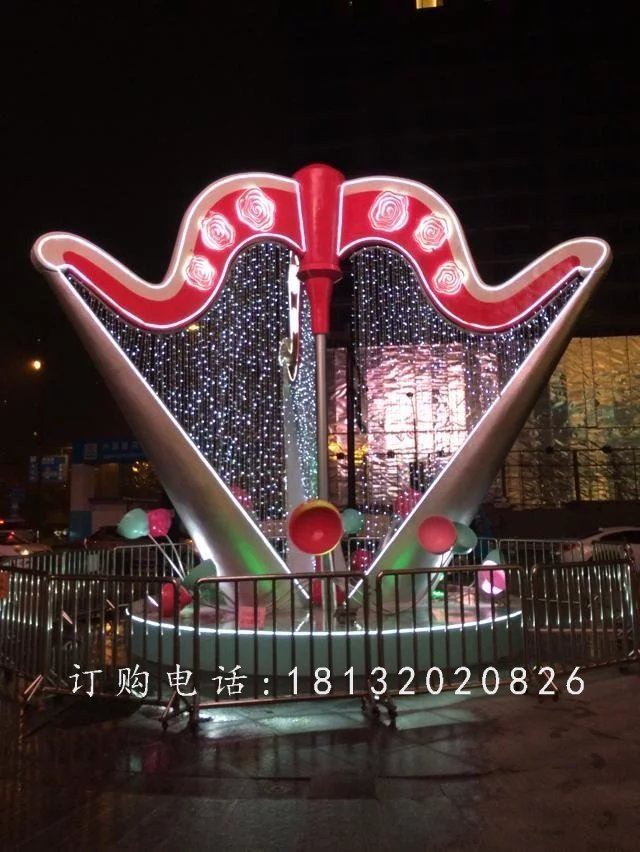玻璃钢乐器雕塑，景观玻璃钢雕塑 (2)