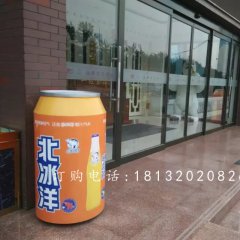 玻璃钢易拉罐，仿真玻璃钢雕塑