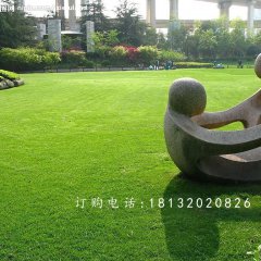 抽象人物石雕，公园抽象人物石雕