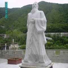 司马懿石雕 ，广场古人物雕塑