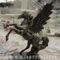 飞马铜雕，广场铜雕马