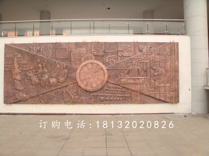 锻铜浮雕，校园景观铜浮雕