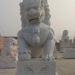 北京狮石雕，大型北京狮石雕