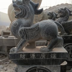貔貅石雕，青石貔貅