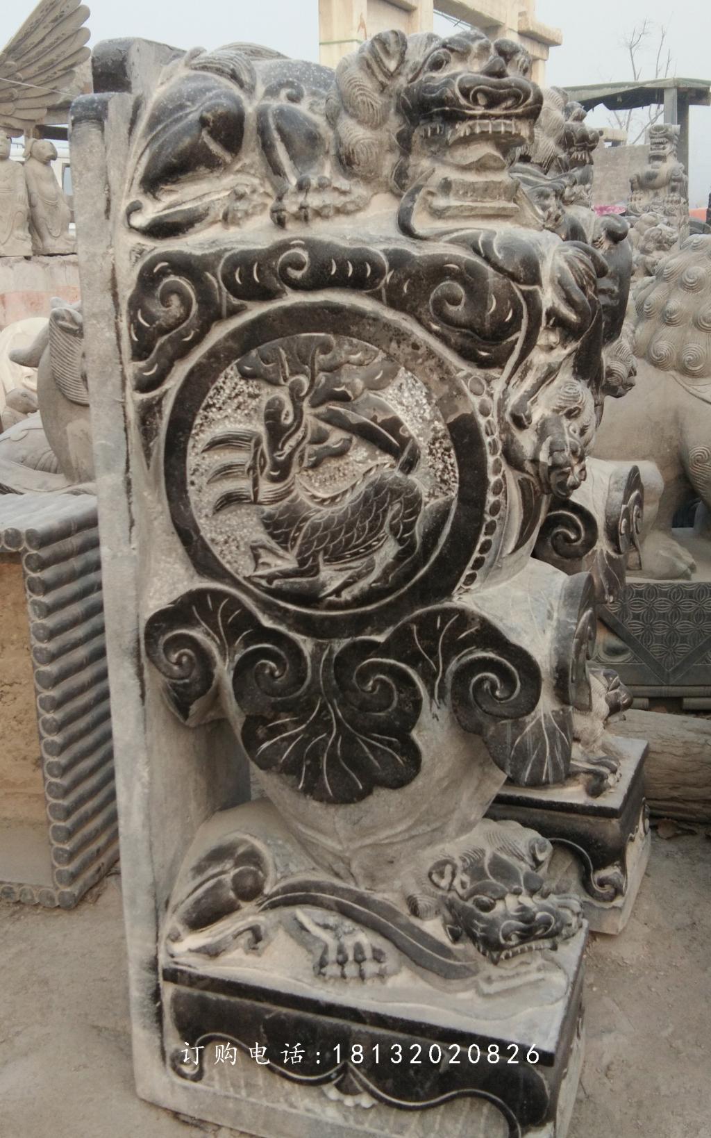 青石门墩，仿古门墩雕塑