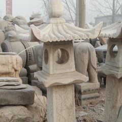 石灯雕塑，大理石仿古灯