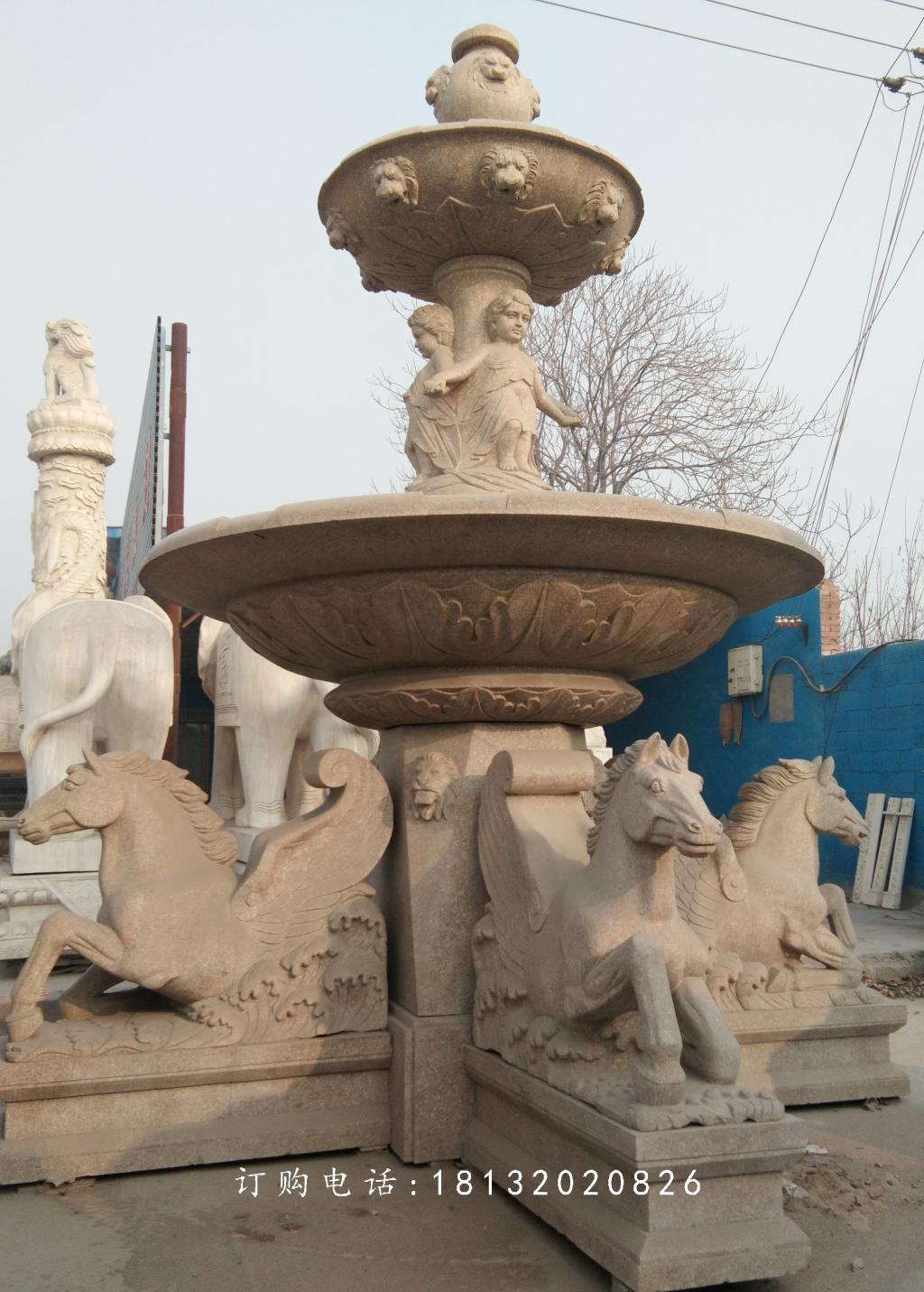 石雕喷泉，欧式喷泉，大理石喷泉