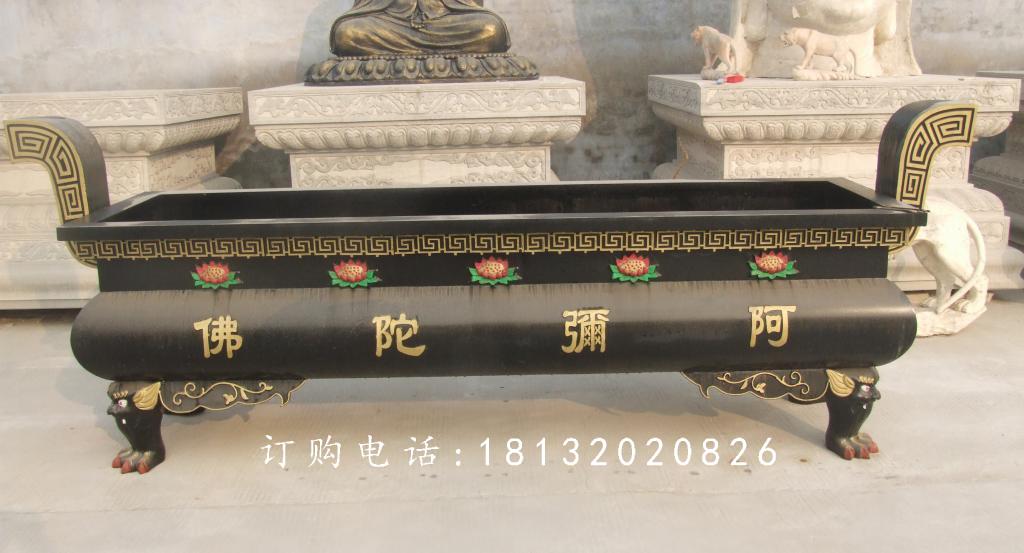 寺庙铜香炉，方形铜香炉1