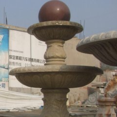 风水球石雕，大理石风水球喷泉雕塑