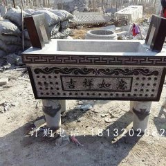 吉祥如意鼎雕塑，广场鼎，四足石鼎
