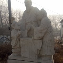 孔融让梨石雕，广场人物石雕