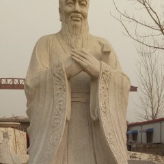 孔子石雕，校园人物石雕