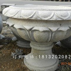 大理石花盆雕塑，公园景观花盆