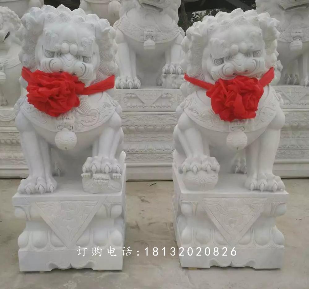 北京狮，汉白玉狮子雕塑
