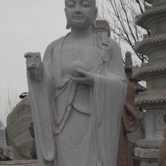地藏王石雕，汉白玉佛像雕塑