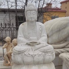 释迦牟尼石雕，大理石佛像雕塑