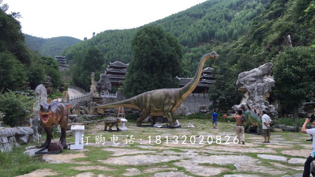 玻璃钢恐龙雕塑，仿真恐龙雕塑 (3)