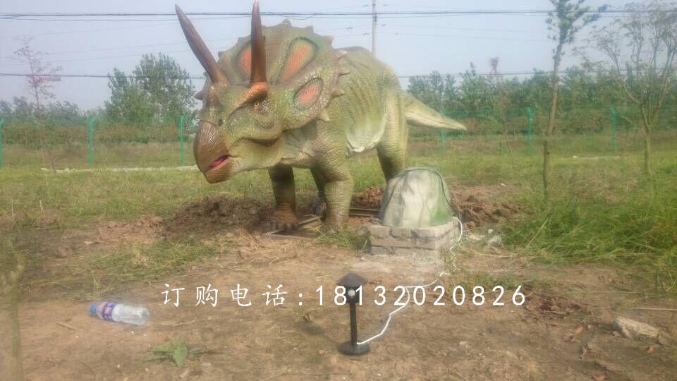 玻璃钢恐龙雕塑，仿真恐龙雕塑 (4)