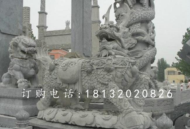 麒麟石雕，青石神兽石雕 (1)