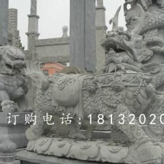 麒麟石雕，青石神兽石雕