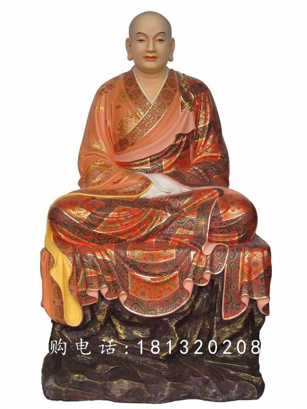 玻璃钢十八罗汉雕塑，玻璃钢彩绘佛像雕塑 (1)