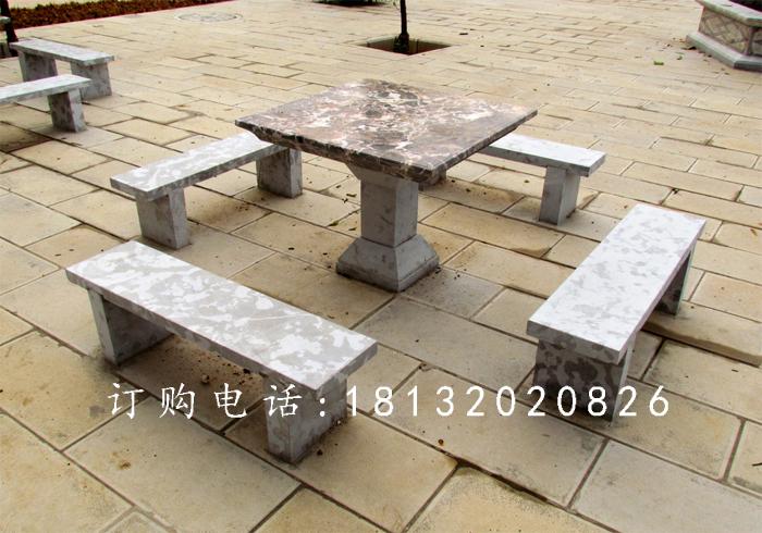 方桌石雕，长椅石雕
