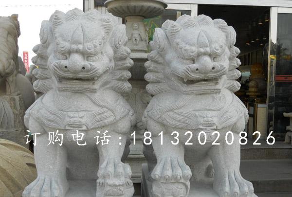 狮子滚绣球石雕，大理石狮子雕塑