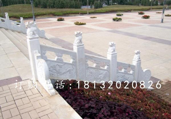 栏板石雕，汉白玉栏板栏杆