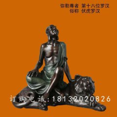 铜雕十八罗汉，寺庙铜佛像