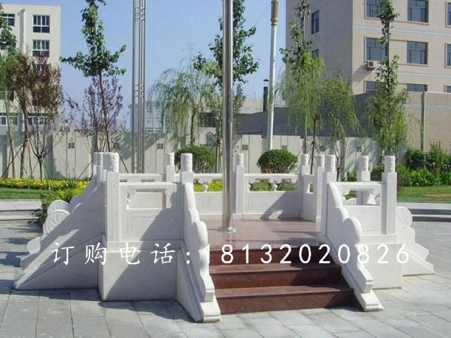 校园升旗台石雕，汉白玉升旗台雕塑