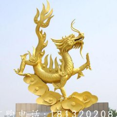不锈钢龙腾虎跃雕塑，广场不锈钢雕塑