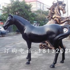玻璃钢马雕塑，玻璃钢动物雕塑