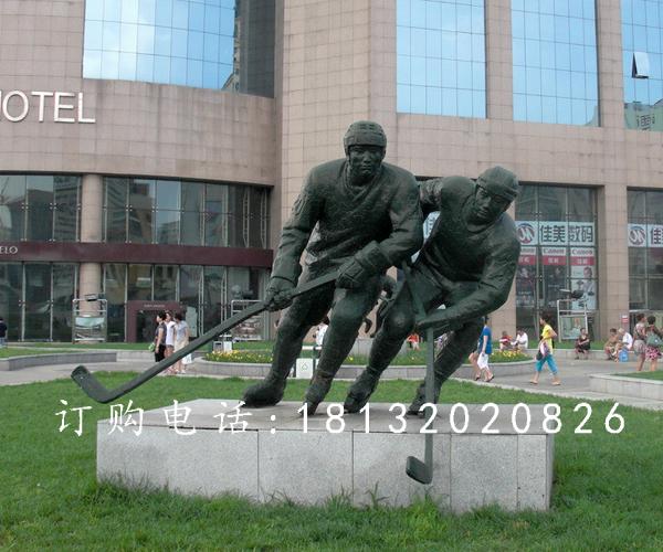 打高尔夫铜雕，广场景观铜雕