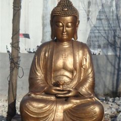 释迦牟尼佛铜雕，寺庙铜佛像
