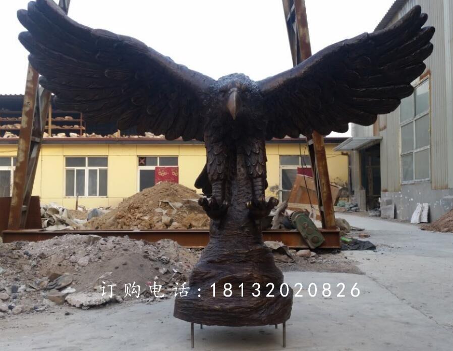 雄鹰展翅铜雕，广场铜雕鹰 (2)