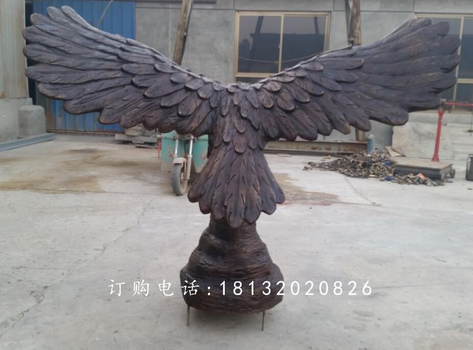 雄鹰展翅铜雕，广场铜雕鹰 (3)