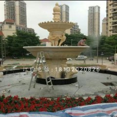 花园喷泉石雕，石喷泉雕塑