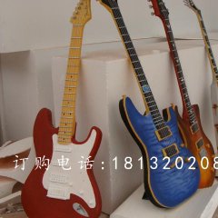 玻璃钢吉他雕塑，玻璃钢仿真乐器