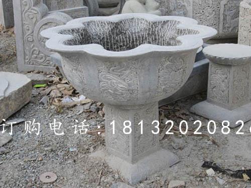 大理石花盆雕塑，花岗岩花盆