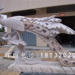 孔雀石雕，公园动物石雕