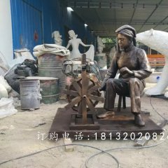 纺织玻璃钢雕塑，仿铜纺织雕塑，广场景观雕塑