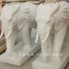 石雕大象，广场大象石雕
