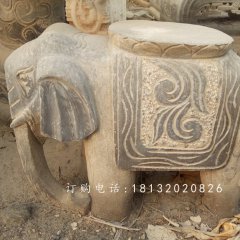 大象石凳，仿古石凳，仿古石雕
