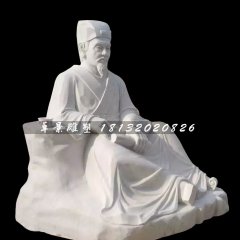 汉白玉人物石雕，广场古代人物石雕