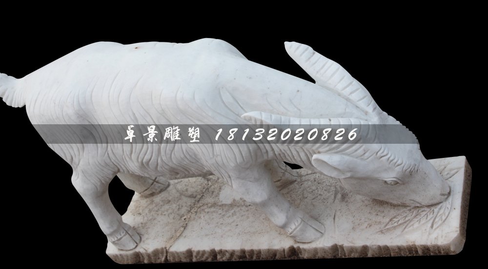山羊石雕，大理石山羊雕塑